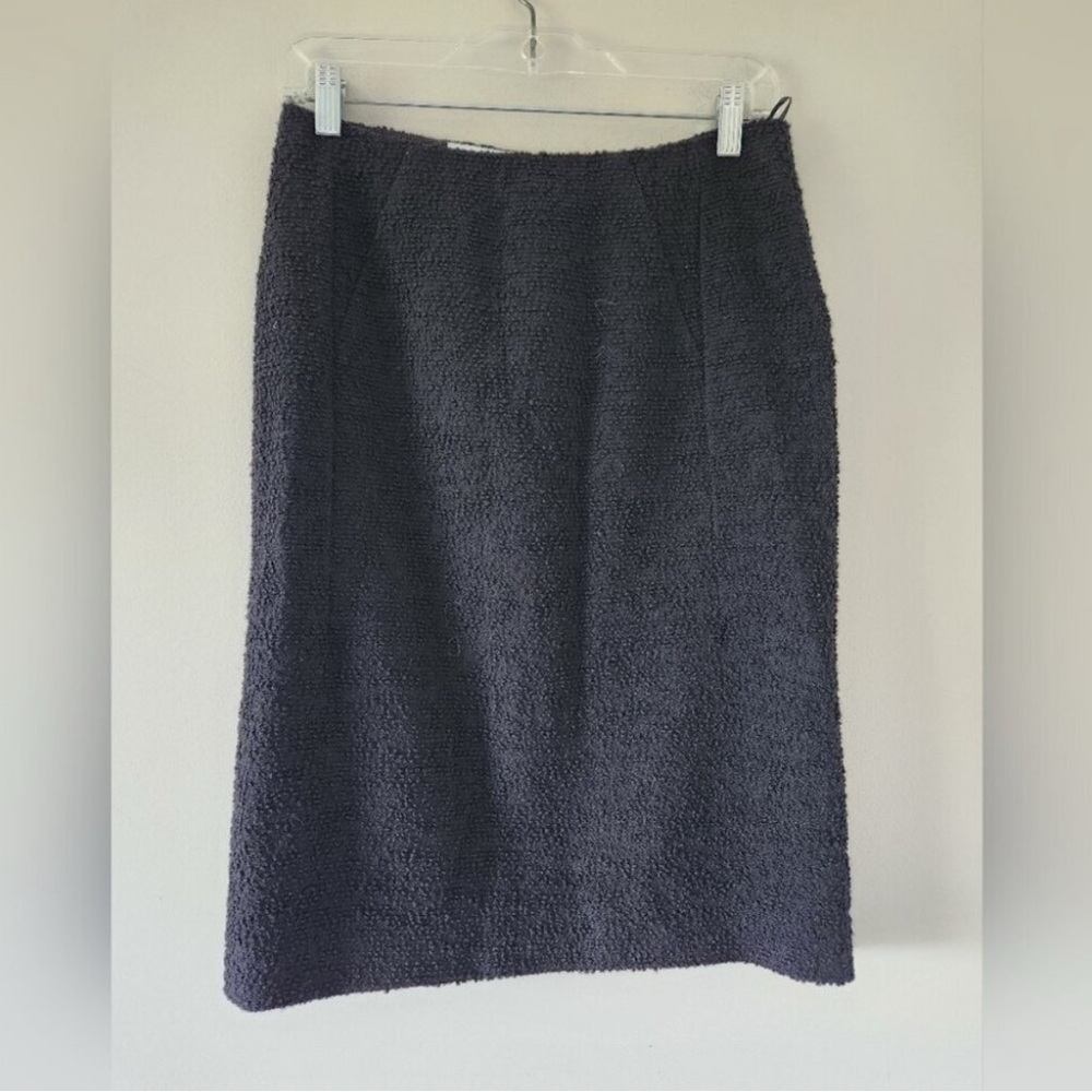 Moschino black boucle pencil skirt, size 8